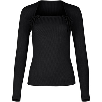 Vêtements Femme Cbp - Conbuenpie Lisca Top manches longues encolure réglable Kenza Noir
