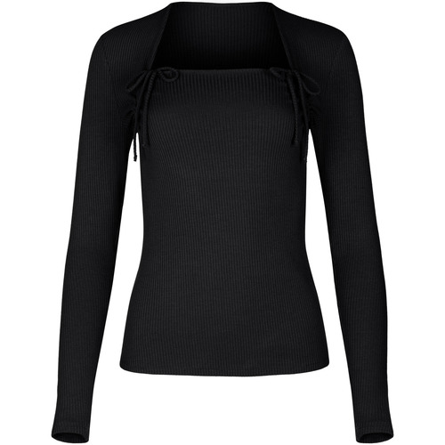 Vêtements Femme Montres & Bijoux Lisca Top manches longues encolure réglable Kenza Noir