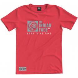 Vêtements T-shirts manches courtes The Indian Face Born to be Free Rouge