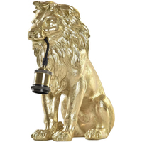 Douceur d intérieur Lampes à poser Item International Lampe à poser lion doré 35.5 cm Doré