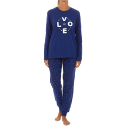 Vêtements Femme Pyjamas / Chemises de nuit Kisses And Love KL45184 Bleu