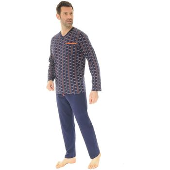 Vêtements Homme Pyjamas / Chemises de nuit Christian Cane PYJAMA. BLEU SHAD BLEU