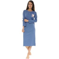 Vêtements Femme Pyjamas / Chemises de nuit Christian Cane CHEMISE DE NUIT BLEU ROMINA Bleu