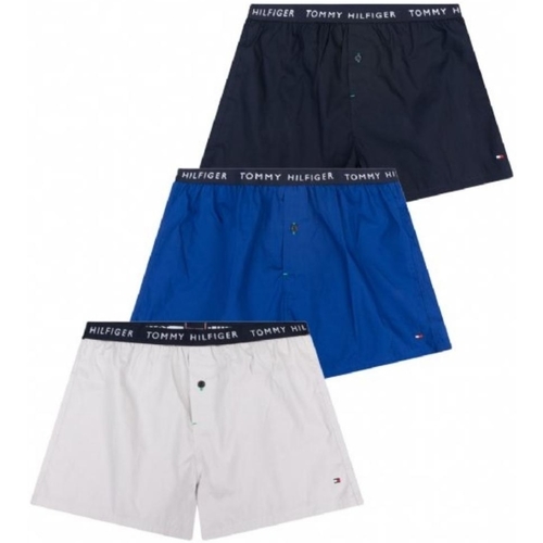 Sous-vêtements Homme Caleçons Tommy Hilfiger Lot de 3 boxers  Ref 58122 0UK Multicolore Multicolore