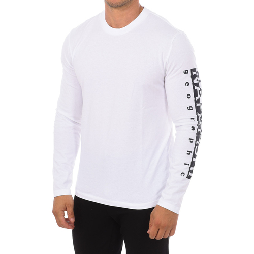 Vêtements Homme adidas Performance Training Icons Mens Long Sleeve T-Shirt Napapijri NP0A4H9C-002 Blanc