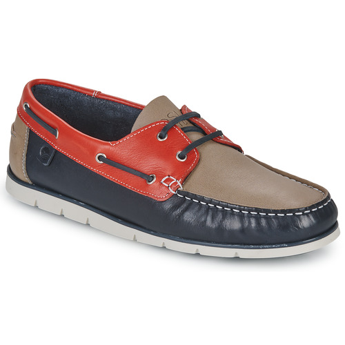 Chaussures Homme Chaussures bateau Casual Attitude VILKAN Rouge