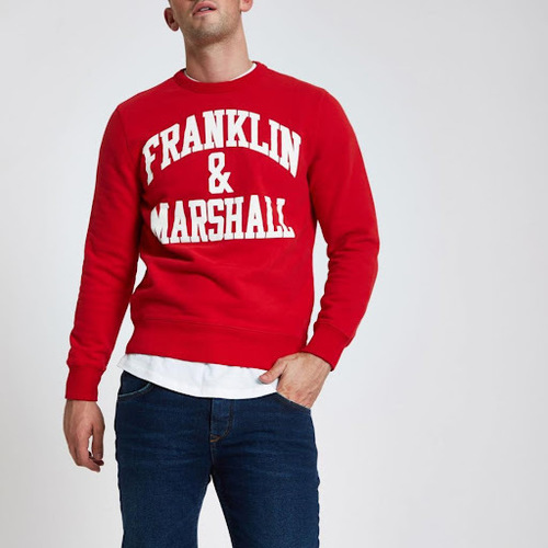Vêtements Garçon Sweats Tableaux / toiles FRANKLIN M Sweater Red 