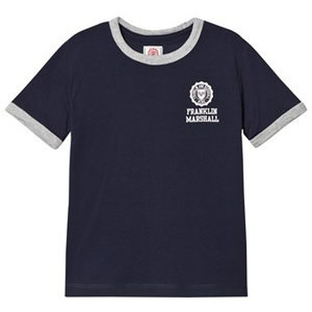 Vêtements Garçon T-shirts & Polos Franklin & Marshall Franklin M t-shirt bleu 