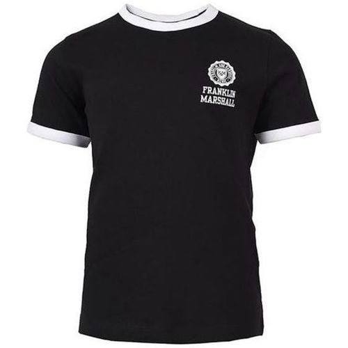 Vêtements Garçon sweat Franklin & Marshall Franklin & Marshall Franklin M t-shirt noir 