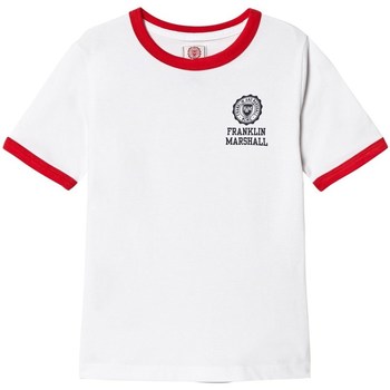 Vêtements Garçon T-shirts & Polos Franklin & Marshall Franklin M T-Shirt blanc 