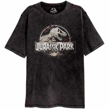 Vêtements T-shirts manches longues Jurassic Park  Noir