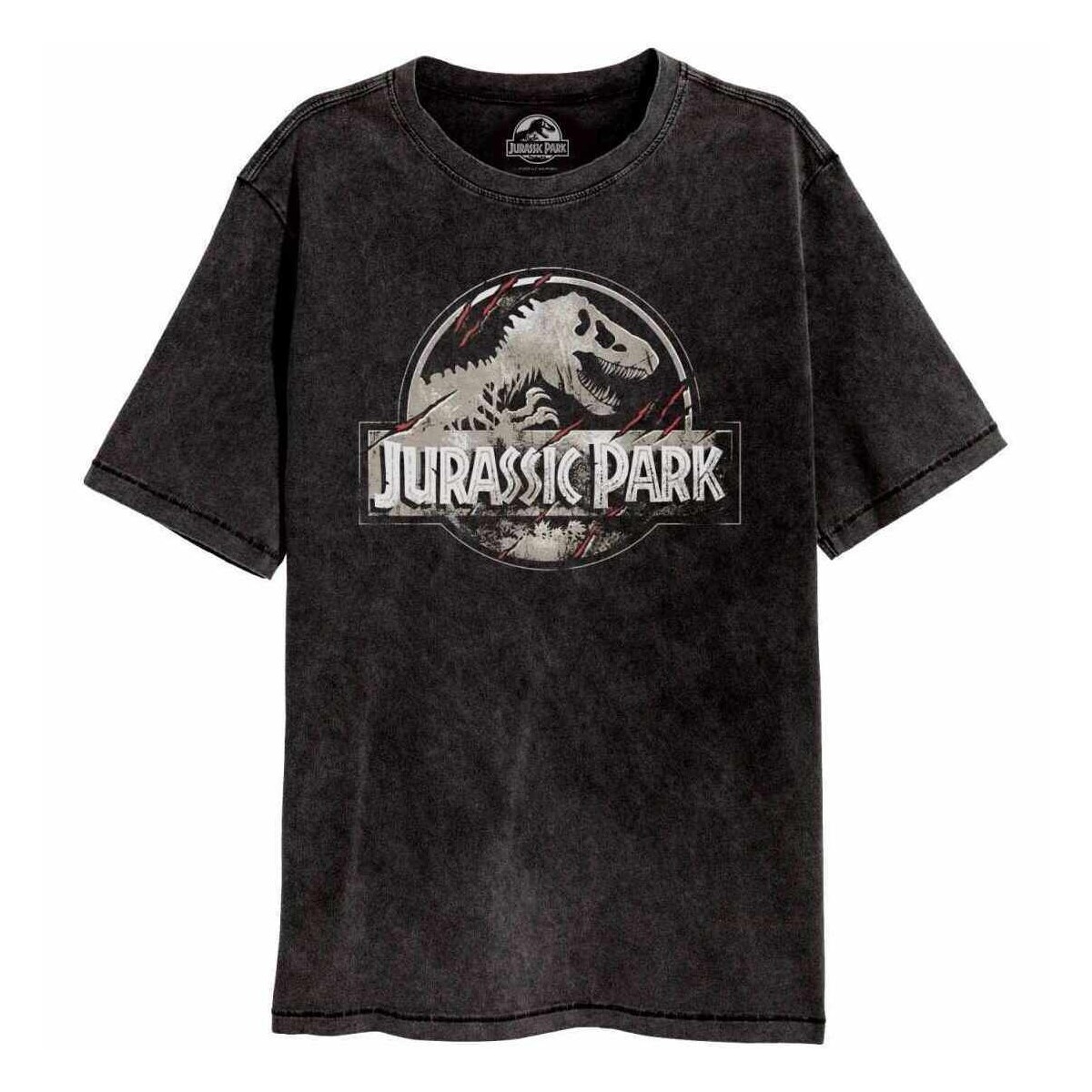 Vêtements T-shirts manches longues Jurassic Park HE794 Noir