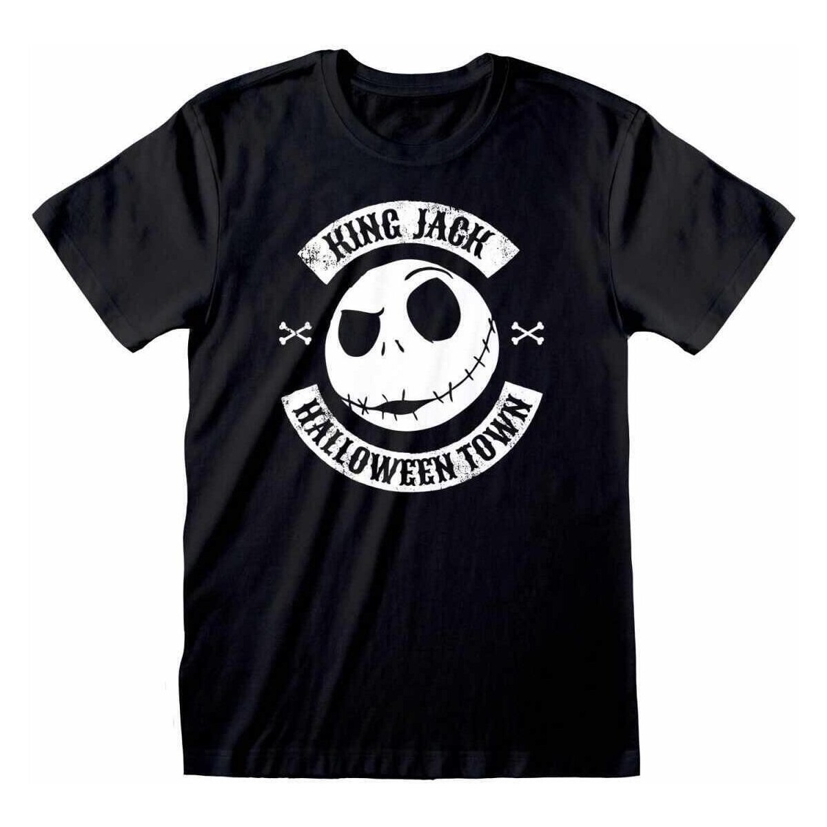 Vêtements T-shirts manches longues Nightmare Before Christmas Halloween Town Noir