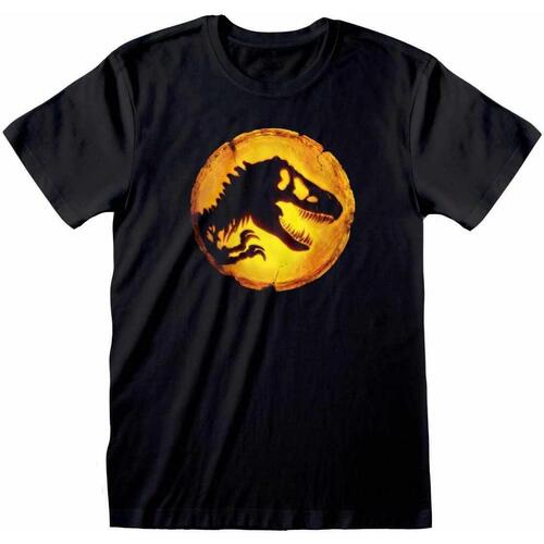 Vêtements T-shirts manches longues Jurassic HE933 Noir