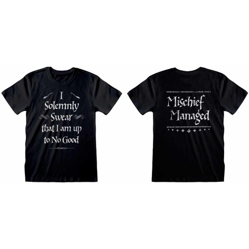 Vêtements T-shirts manches longues Harry Potter I Solemnly Swear Noir