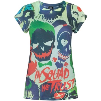 Vêtements Femme T-shirts manches longues Suicide Squad In Squad We Trust Multicolore