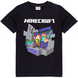 Minecraft Noir - Vêtements T-shirts manches courtes Enfant 16,90 €