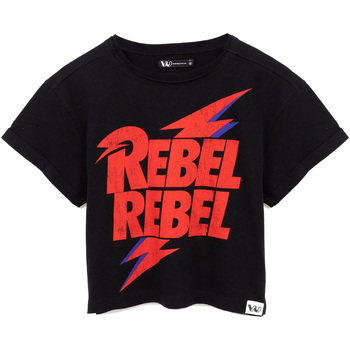 Vêtements Femme T-shirts manches longues David Bowie Rebel Rebel Noir