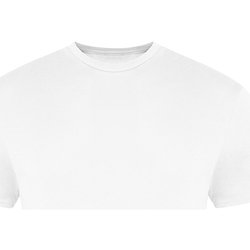 Les Hommes T-shirt con placca logo Bianco