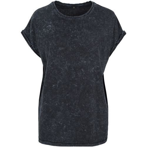 Vêtements Femme T-shirts manches longues Build Your Brand BY053 Noir