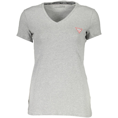 Vêtements Femme T-shirts & Polos Guess T Shirt  GREY PETIT LOGO 