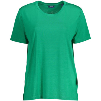 Vêtements Femme paisley button-down shirt Blu Gant T SHIRT  COL ROND GREEN 
