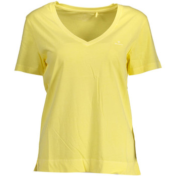 Vêtements Femme T-shirts & con Polos Gant T SHIRT  COL V YELLOW 