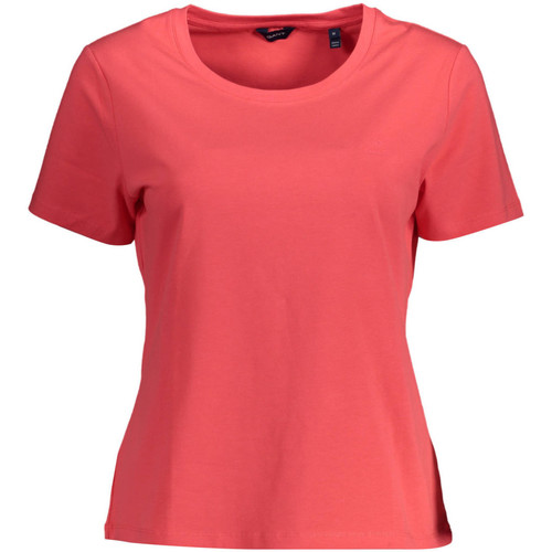 Vêtements Femme T-shirts & Headwear Polos Gant T SHIRT  COL ROND PINK 