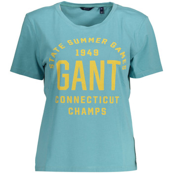 Vêtements Femme T-shirts & Polos Gant T SHIRT  BLUE OS 
