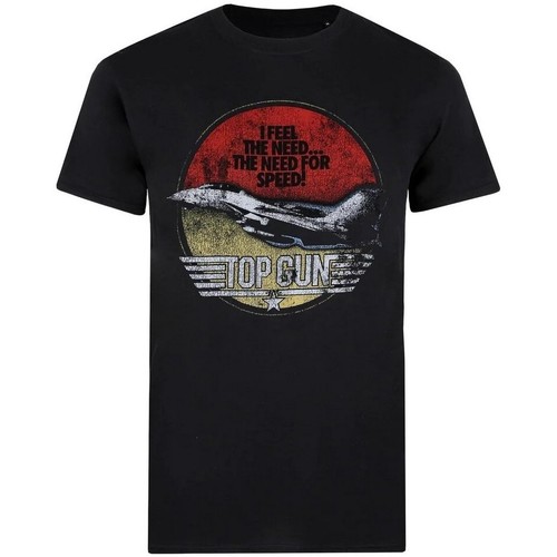 Vêtements Homme T-shirts manches longues Top Gun TV338 Noir