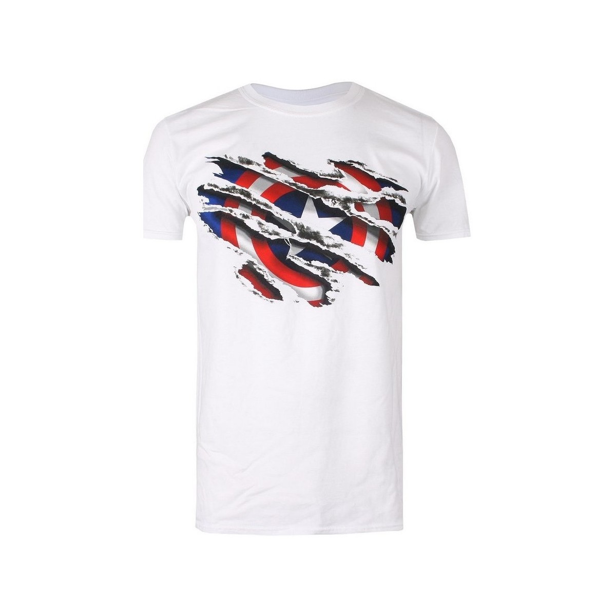 Vêtements Garçon T-shirts manches courtes Captain America TV462 Blanc