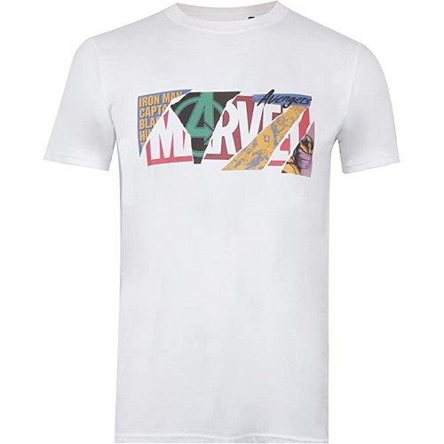 Vêtements Garçon T-shirts manches courtes Marvel TV627 Blanc