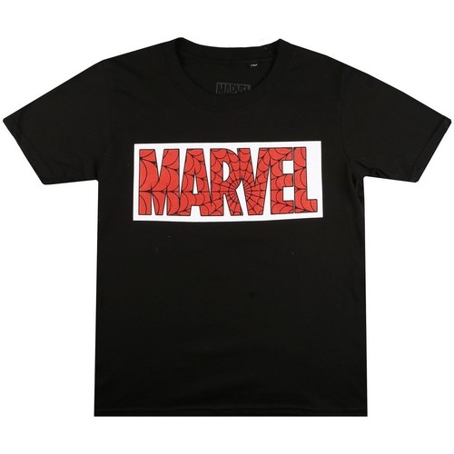 Vêtements Garçon T-shirts manches courtes Marvel TV700 Noir