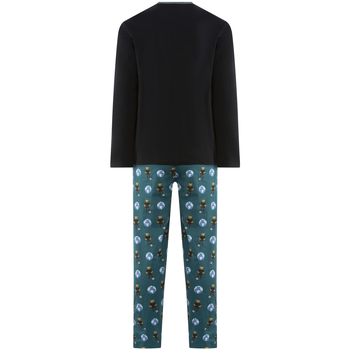 Arthur Pyjama Long coton biologique fermée Noir