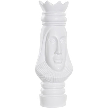 Calvin Klein Jea Statuettes et figurines Item International Figurine pièce d'échec dame en résine blanche 39 cm Blanc