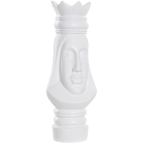 Alma En Pena Statuettes et figurines Item International Figurine pièce d'échec dame en résine blanche 39 cm Blanc