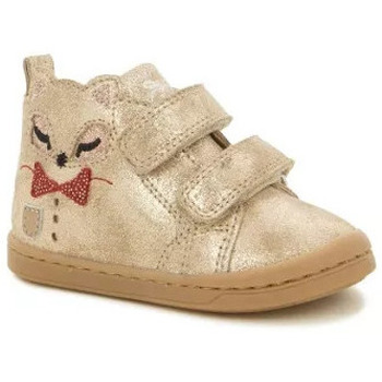 Chaussures Fille boots Boots Shoo Pom KIKKI FOXY SCRATCH TAUPE PLATINE Doré