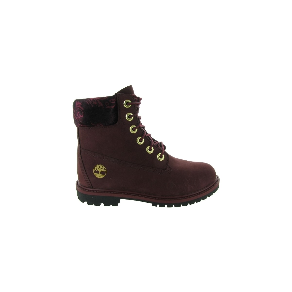 Chaussures Femme Bottines Timberland A5M6G HERITAGE Rouge