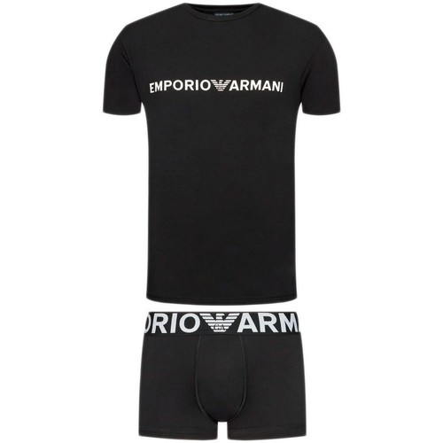 Sous-vêtements Homme Boxers Emporio Armani Ensemble unlimited logo Noir