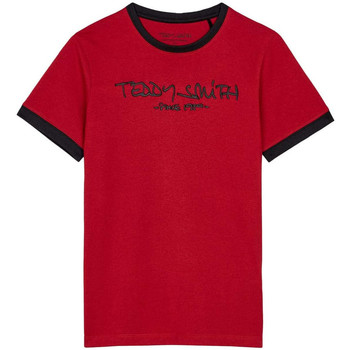 Vêtements Garçon T-shirts manches courtes Teddy Smith 61002433D Rouge
