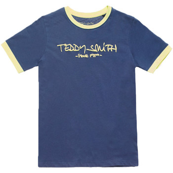 Vêtements Garçon Chega a SVD o artigo S S RUSH HOUR T-SHIRT com a marca que pertence a a temporada SP2022 Teddy Smith 61002433D Bleu