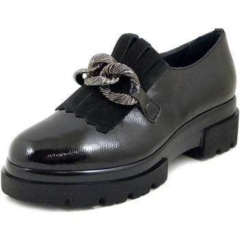 Chaussures Femme Mocassins Osvaldo Pericoli Femme Chaussures, Mocassin, Cuir Douce Brillant-22720 Noir
