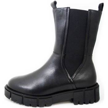 Chaussures Femme Boots Caprice Tous les sacs, Cuir douce, Semelle Amovible-25462 Noir