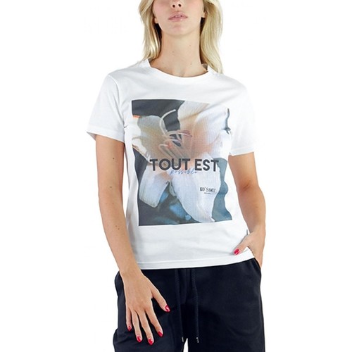 Vêtements Femme Burberry check-print shirt Blau Ko Samui Tailors T-shirt ajust graphique Blanc