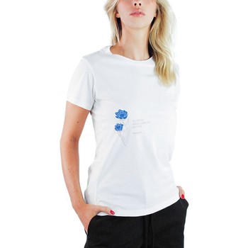 Vêtements Femme T-shirts & Polos Ko Samui Tailors Temps T-shirt ajust Blanc