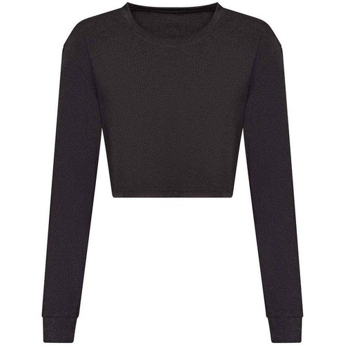 Vêtements Femme icebreaker womens crush long sleeve zip hoodie fawn Awdis JT016 Noir