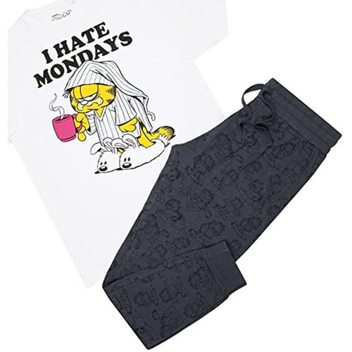 Vêtements Homme Pyjamas / Chemises de nuit Garfield I Hate Mondays Noir