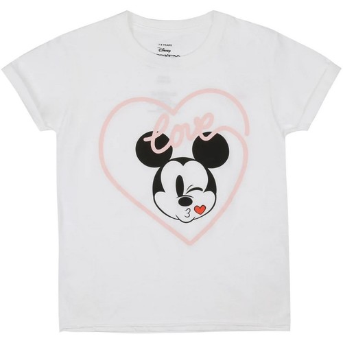 Vêtements Fille T-shirts manches longues Disney TV1428 Blanc