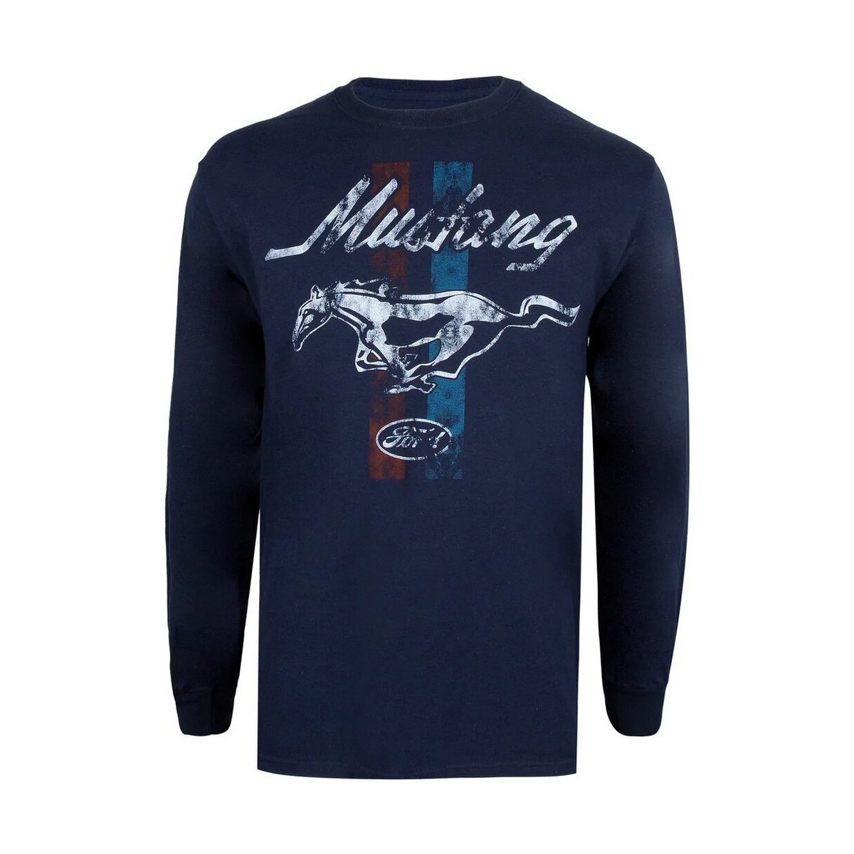 Vêtements Homme T-shirts manches longues Ford Mustang Bleu