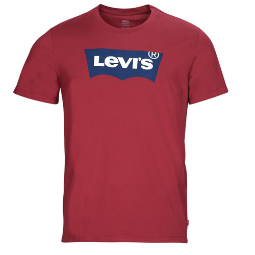 Vêtements Homme s chest pocket shirt Levi's GRAPHIC CREWNECK TEE Bordeaux